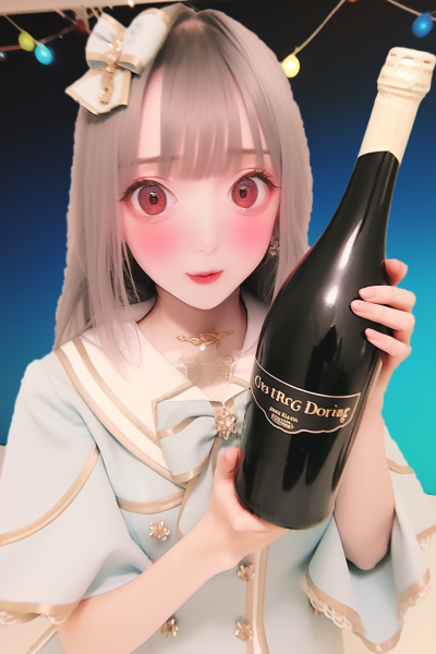 hasukon_a_girl_dressed_in_a_princess_costume_holding_up_a_bottl_084ef84b-ade1-48d7-88a3-46f6bc5591f