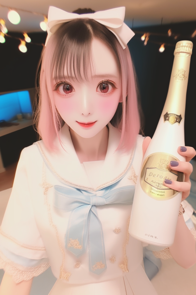 hasukon_a_lady_in_a_sailor_dress_holding_a_bottle_of_champagne__3e573afc-6fdc-466e-a23b-883ffd4edc8d